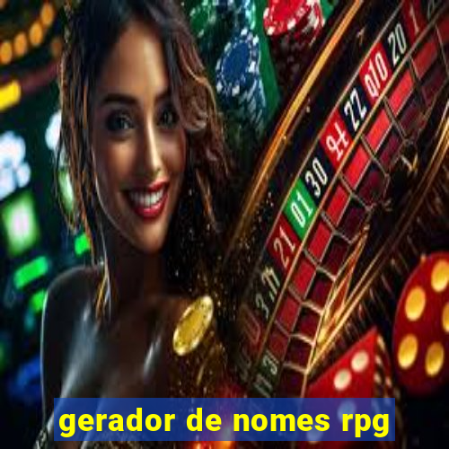 gerador de nomes rpg